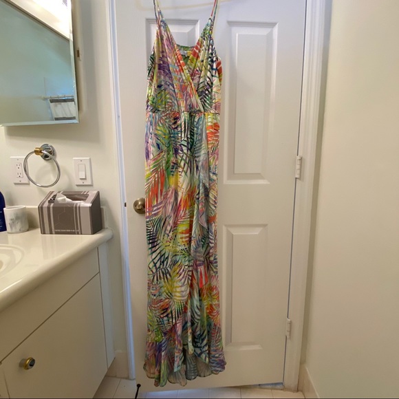 Parker | Colorful Palm Print Maxi Dress - Picture 4 of 4
